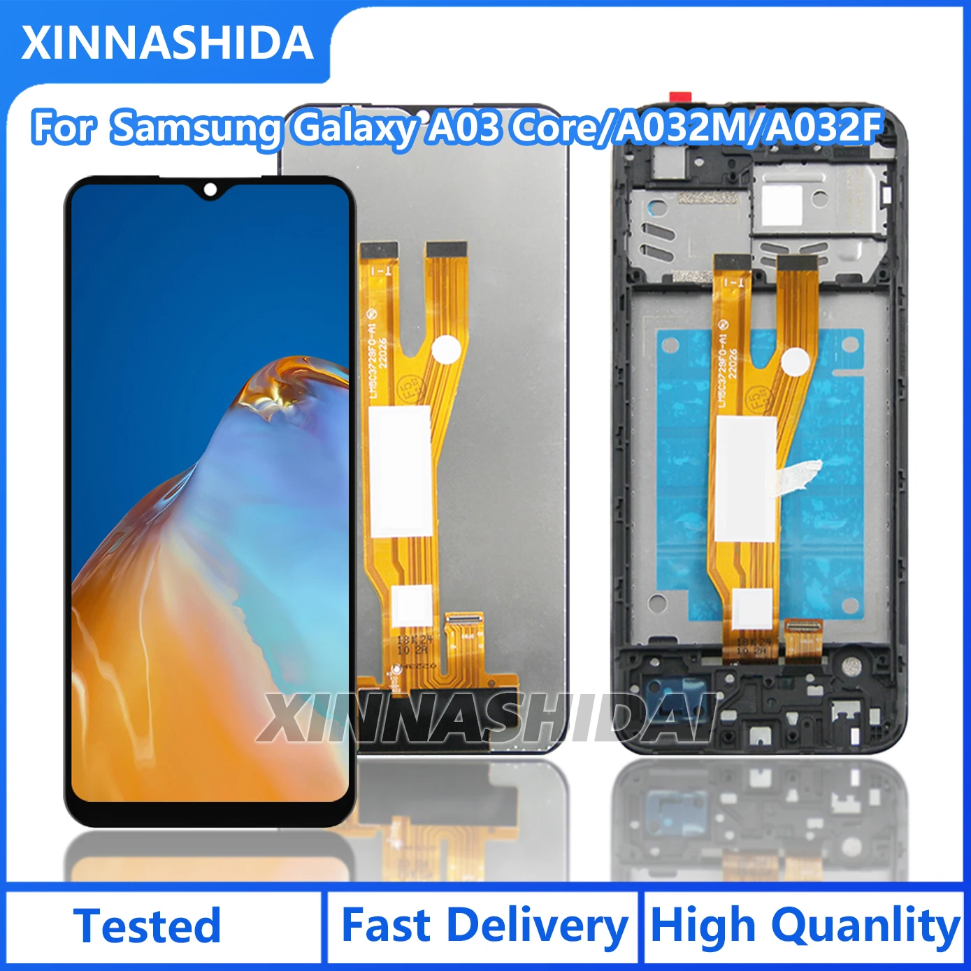 Pantalla LCD de 6,5 pulgadas para SAMSUNG Galaxy A03 Core LCD SM-A032F SM-A032F/DS, montaje de digitalizador con pantalla táctil para Samsung A032 LCD