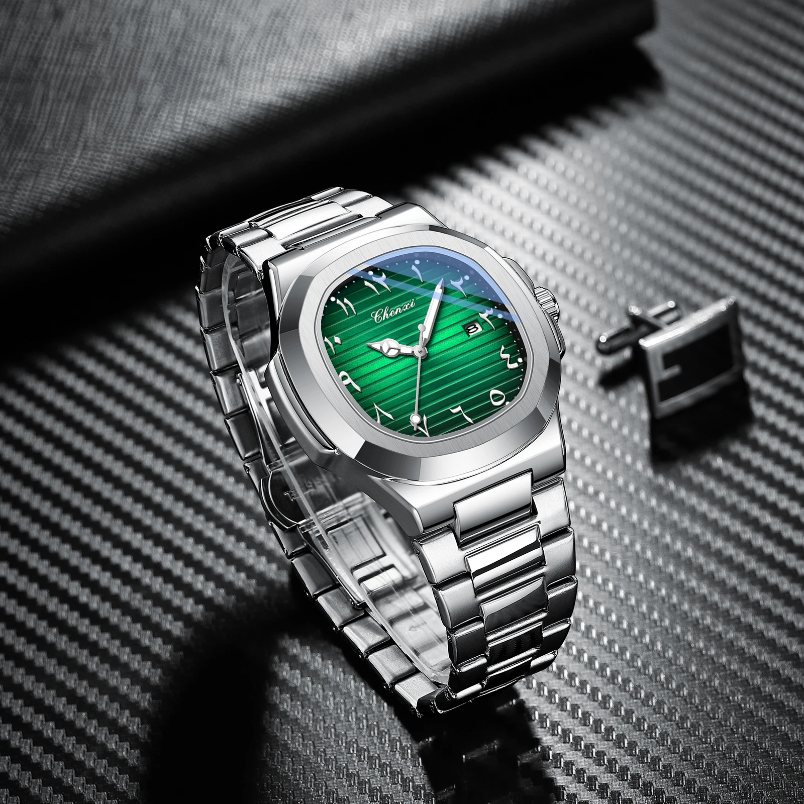 CHENXI NEW Fashion Creative Men's Quartz Watches Luminous Waterproof Date High-end Business Stainless Steel Strap Men's Watch