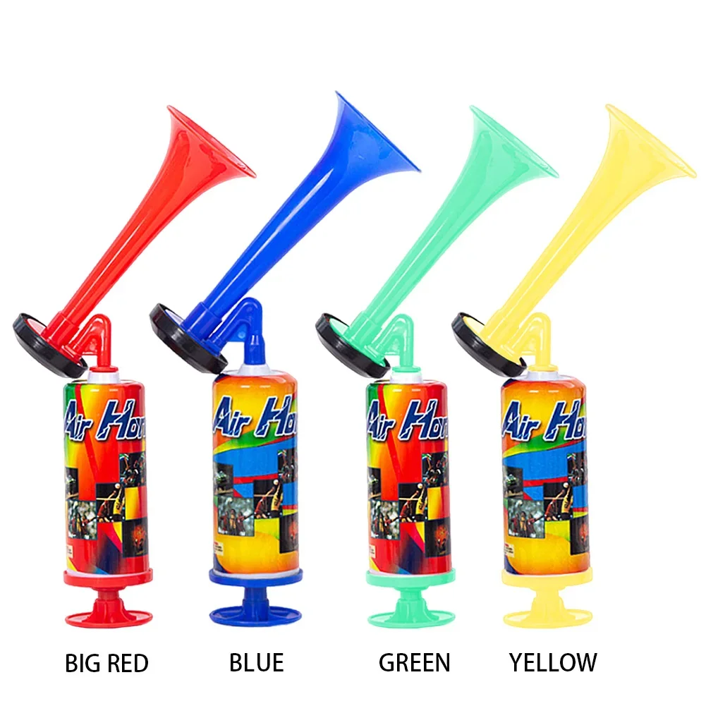 Handheld Air Horn with Loud Voice Football Stadium Horn Mini Handpush Pump Air Horn for Boating Sports Events Birthday Parties