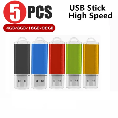 5 unids/lote nuevo Usb Fash Drive 64GB 32GB 16GB 8GB 4GB 1GB Pen Drive фне trong Flash Drive impermeable U-Disk Memoria Cel Usb Stick regalo