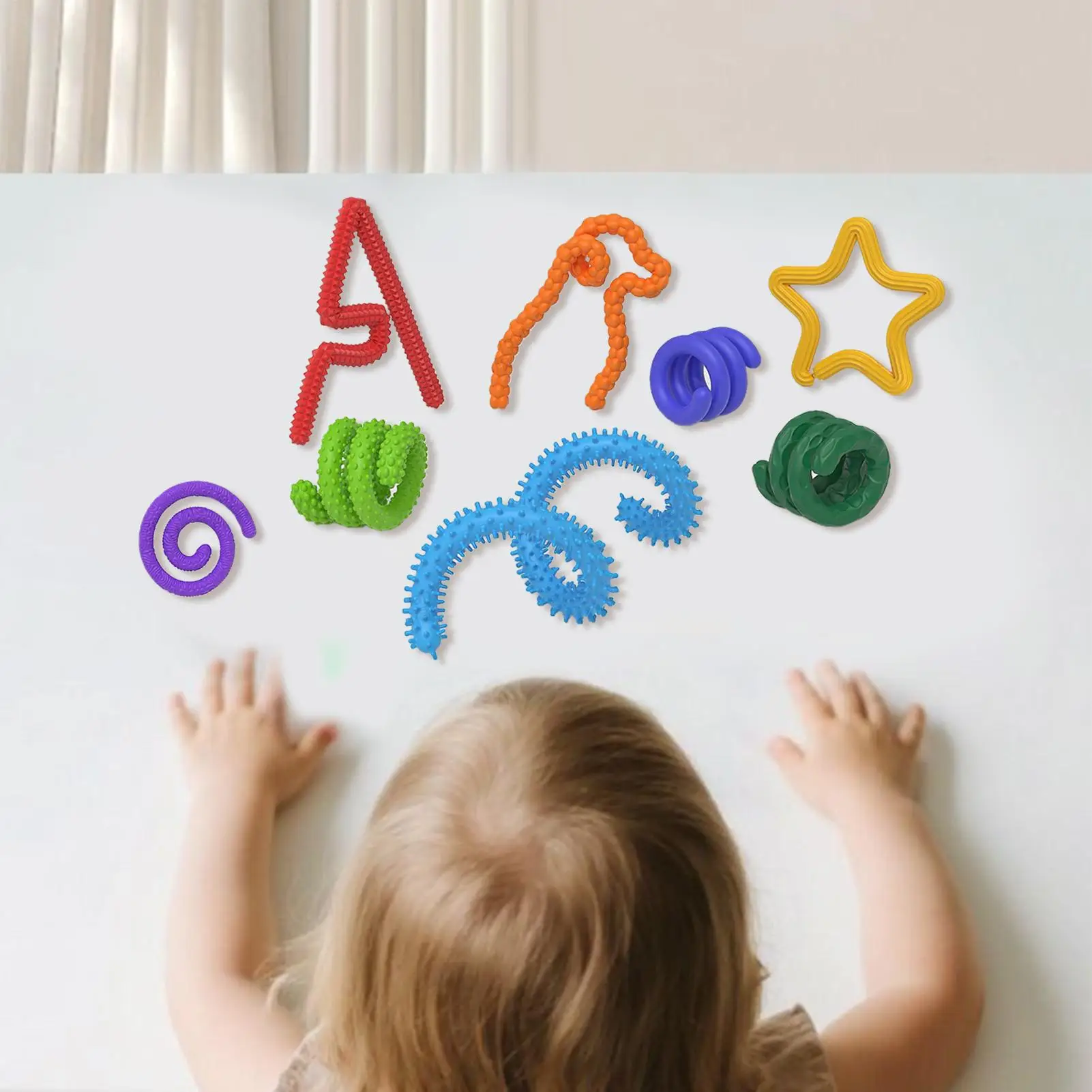 Jouets sensoriels en Silicone, bâtons flexibles texturés pour enfants, récompenses en classe, jouets à presser élastiques pour adolescentes et filles