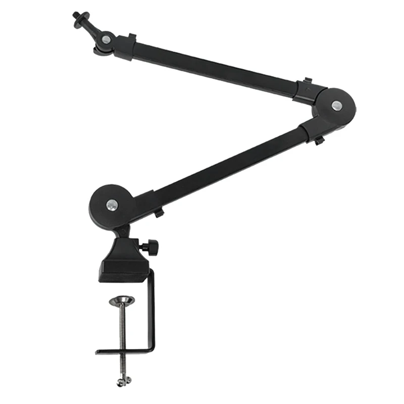 

Heavy Duty Microphone Arm Stand Adjustable And Foldable Black For Studio And Live Performances