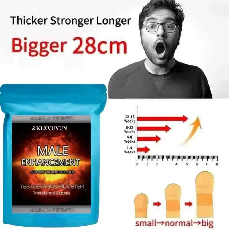 Tribulus Terrestris, Maca, Ginseng - Male Enhancement Transdermal Patches,Enlarger, Bigger,Longer,Growth,Thicker