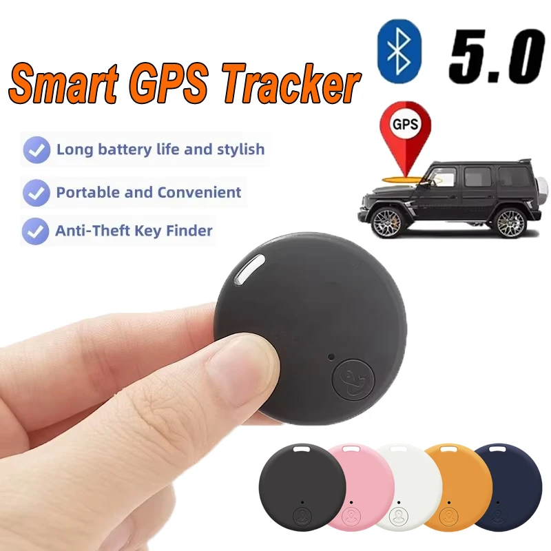 Mini Rastreador GPS 5.0 Bluetooth Dispositivo Anti-Perda para Animais de Estimação Crianças Carro Carteira Rastreamento para IOS Android Localizador Inteligente