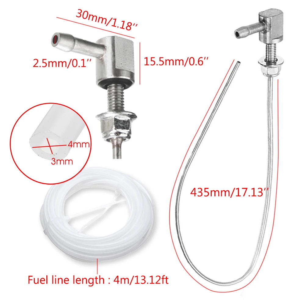 Tubo de soporte de combustible para calentador de coche, manguera Webasto Eberspacher VW T5 T6, Clip de recogida de tanque de Gas, línea de tubo con 4 abrazaderas