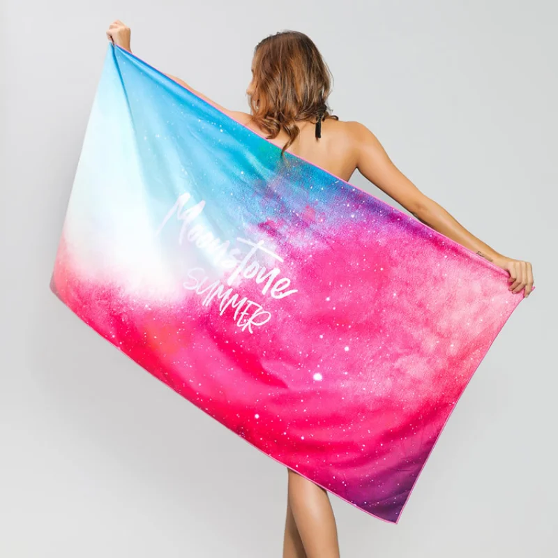 Quick Dry Beach Towel Sandproof Absorbent Microfiber Beach Towel - Lightweight, Quick Drying, for Swimming, Camping, Yoga ,Beach