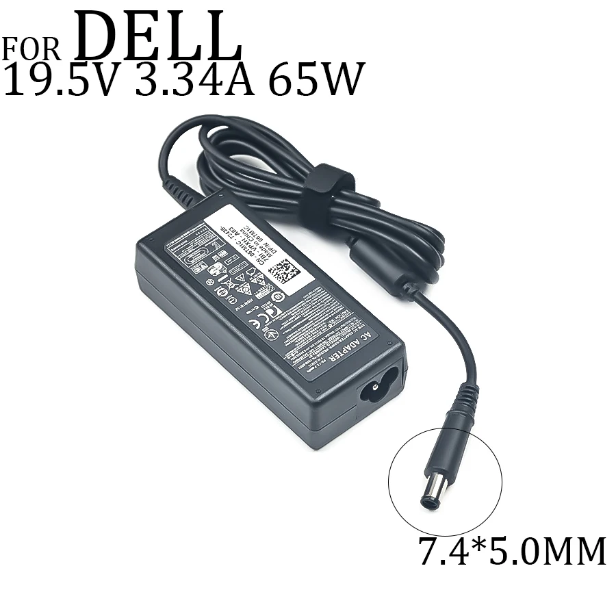 19.5V 3.34A 65W 7.4*5.0mm AC Laptop Charger Adapter For Dell Latitude E5250 E5440 E5450 E5540 E5550 E6420 E6430 E6440 HA65NM130