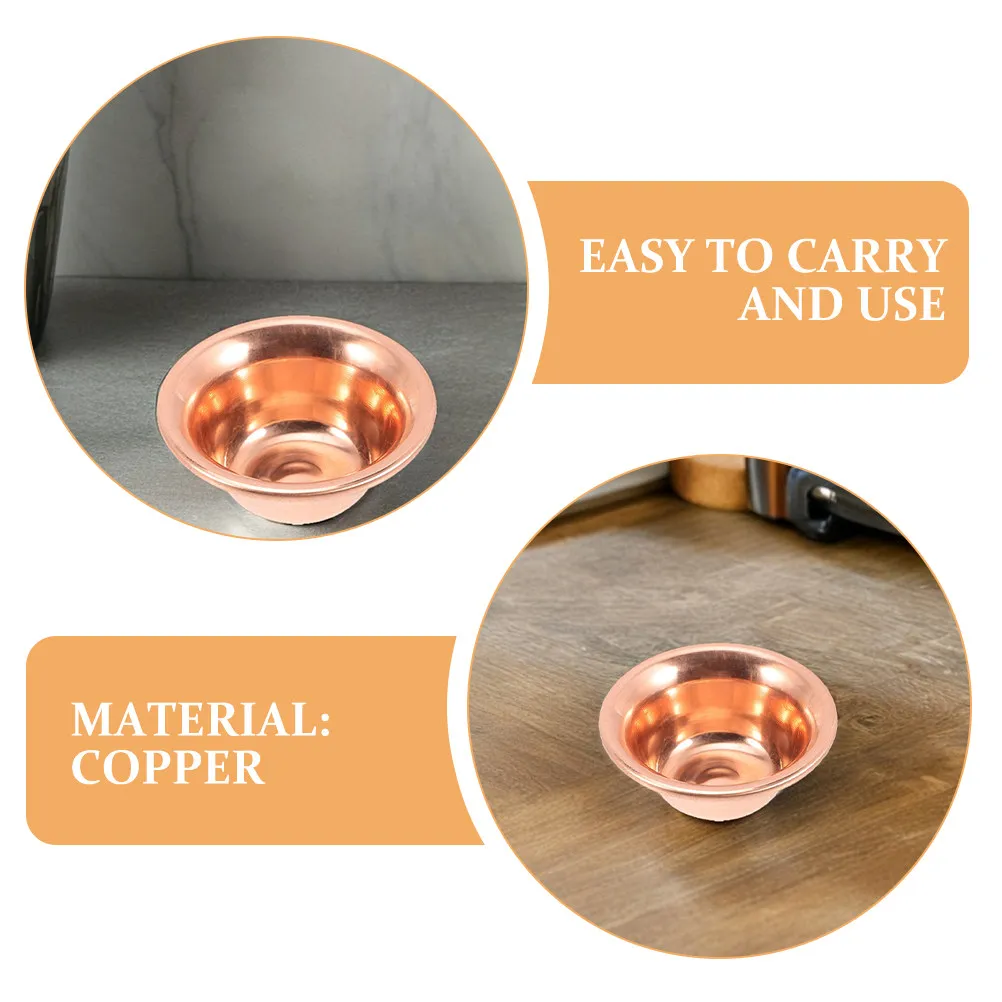 7Pcs Chinese Copper Offering Bowl Set Tibetan Buddhist Meditation Decor Burner Smudge Plate Prayer Ceremony view 5
