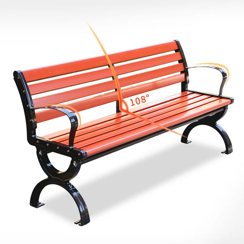 

Park Leisure Seat Outdoor Chairs Iron Bench Leisure Chairs Bleachers Solid Wood Bench Auditorium Plastic Wood Row Chairs