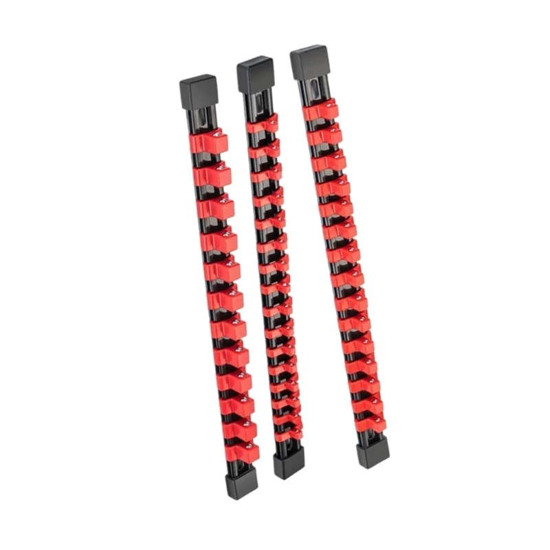 Baru 3 Buah Set Pengatur Soket, Rel Tempat Soket untuk Klip 1/4 "3/8"