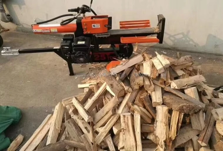 14 ton Customized Mobile Firewood Processing Machine Super Split Screw Log Splitter High Precision Log Splitter