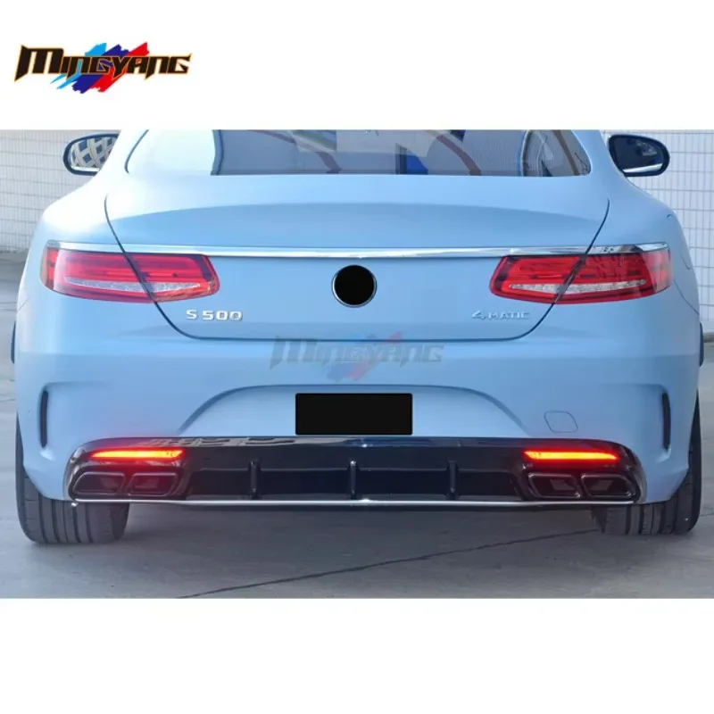 تعديل جديد وصول PP البلاستيك S63 تصميم مصدات السيارة لمرسيدس بنز S كوبيه W222 2017 #5