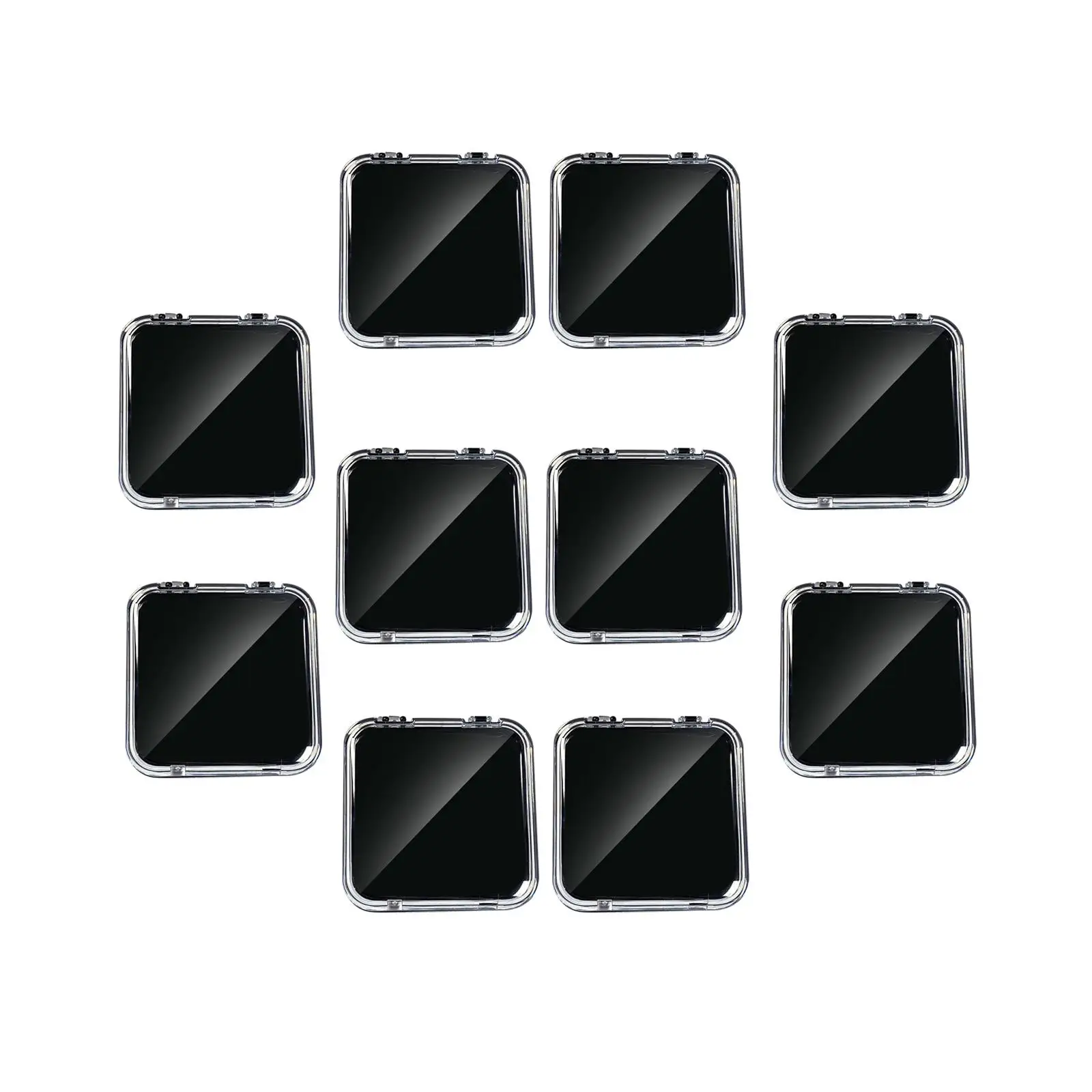 10x Press on Nail Storage Boxes Mini Small Nail Art Display Holder Nail Packing