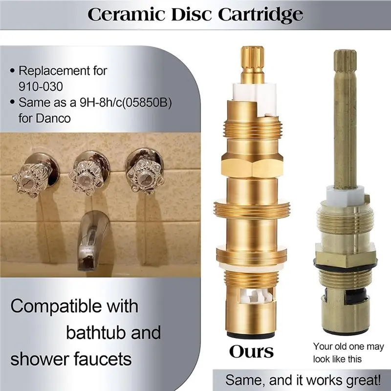 B82B-Replacement For 910-030/For 910-022 Disc Cartridge For Price/Pfister Shower Diverter Stem, Hot Cold Tub Valve