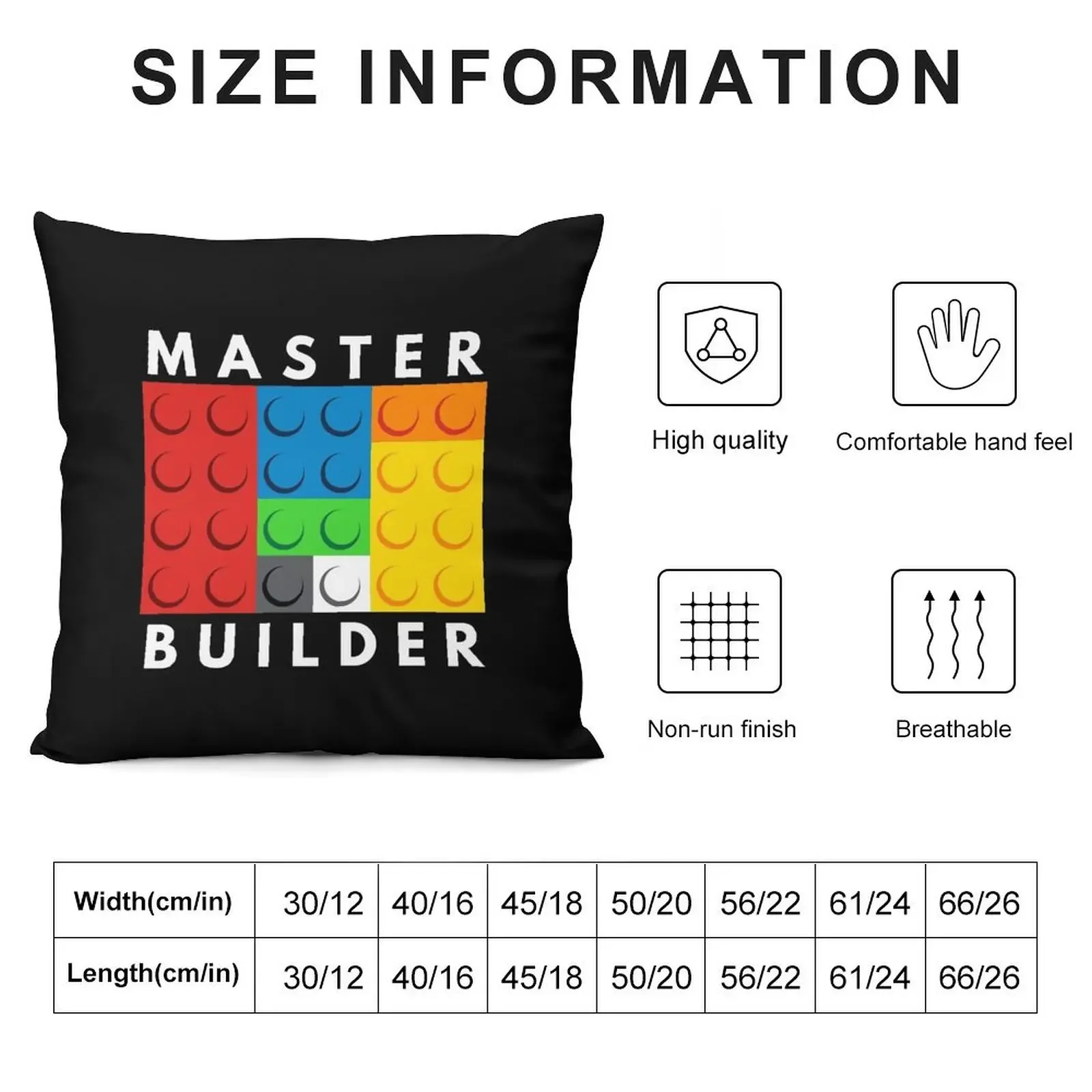 Master Builder Throw Pillow Decorative Cushions For Living Room Pillow Cases Decorative pillows decor home pillow