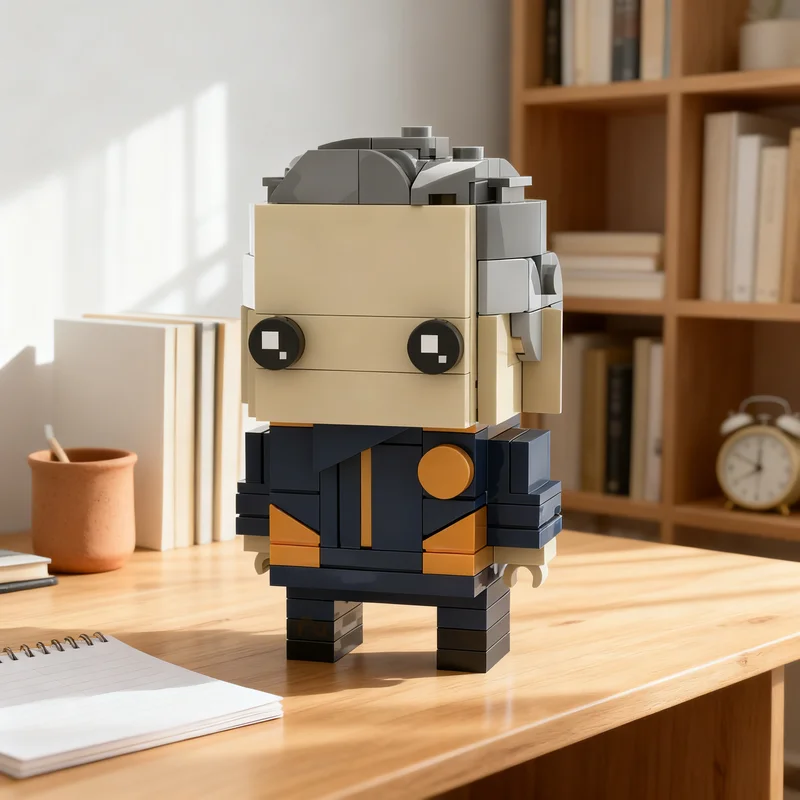 

158pcs MOC Captain Christopher Pike Brickheadz Model Building Blocks Christmas Gifts Architecture Creative Toy Idea Education