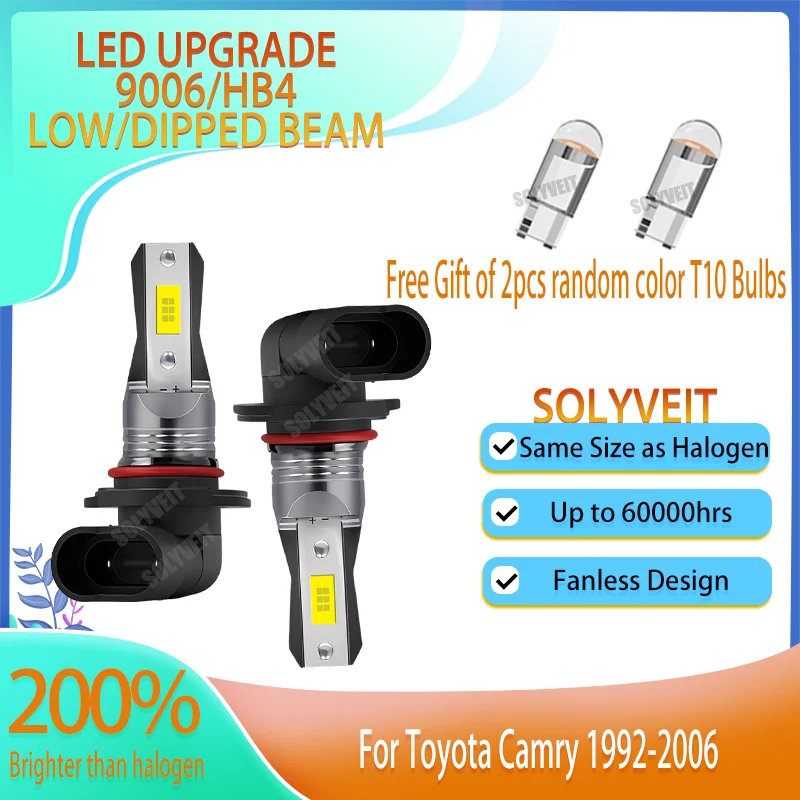 

Next-Gen 4500LM LED Headlights 9006/HB4 Low/Dipped Beam For Toyota Camry 1992 1993 1994 1995 1996 1997 1998 1999 2000-2006