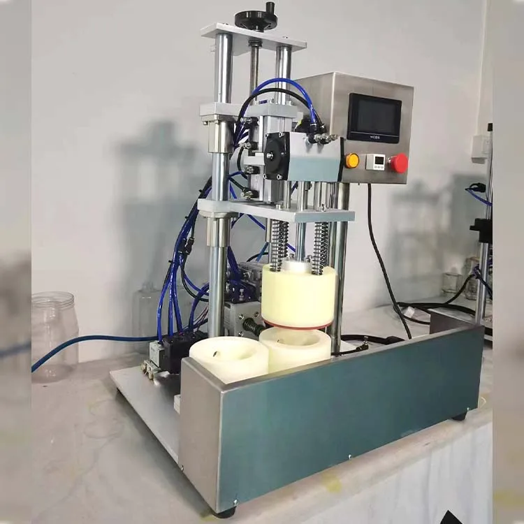 Automatic Glass Bottle Vacuum Capping Machine For Glass Jar