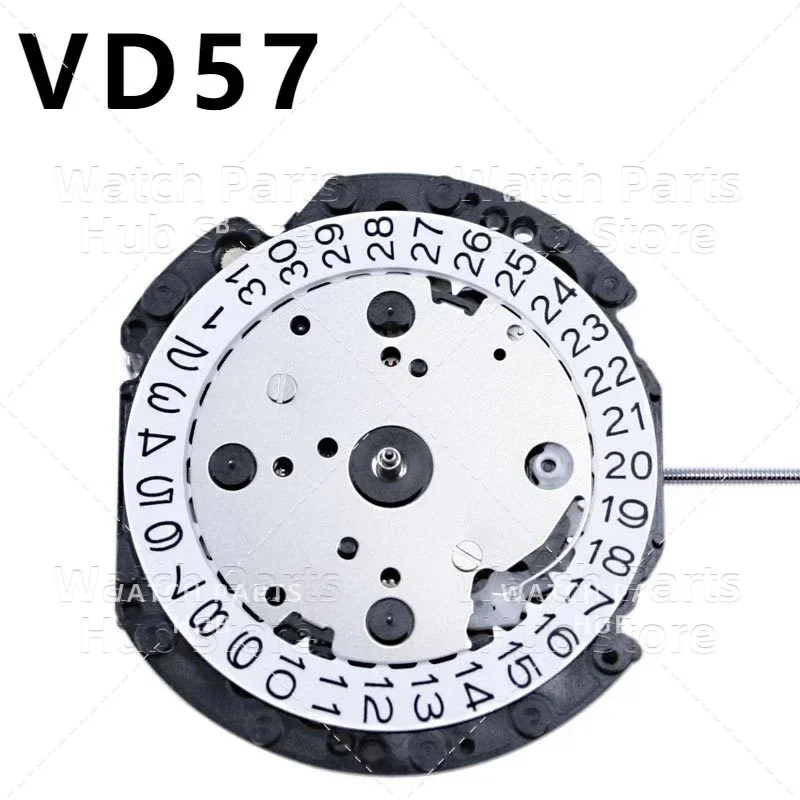 حركة كوارتز يابانية جديدة Vd57 أصلية SII / TMI Vd57c حركة الساعة 6 ملحقات ساعة اليد