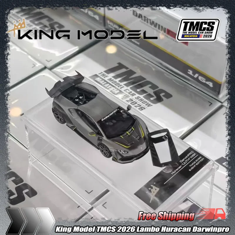 tmcs-2026-king-model-1-64-lamborghini-lb-huracan-darwinpro-simulation-static-alloy-miniature-die-casting-model-custom-toys-gifts