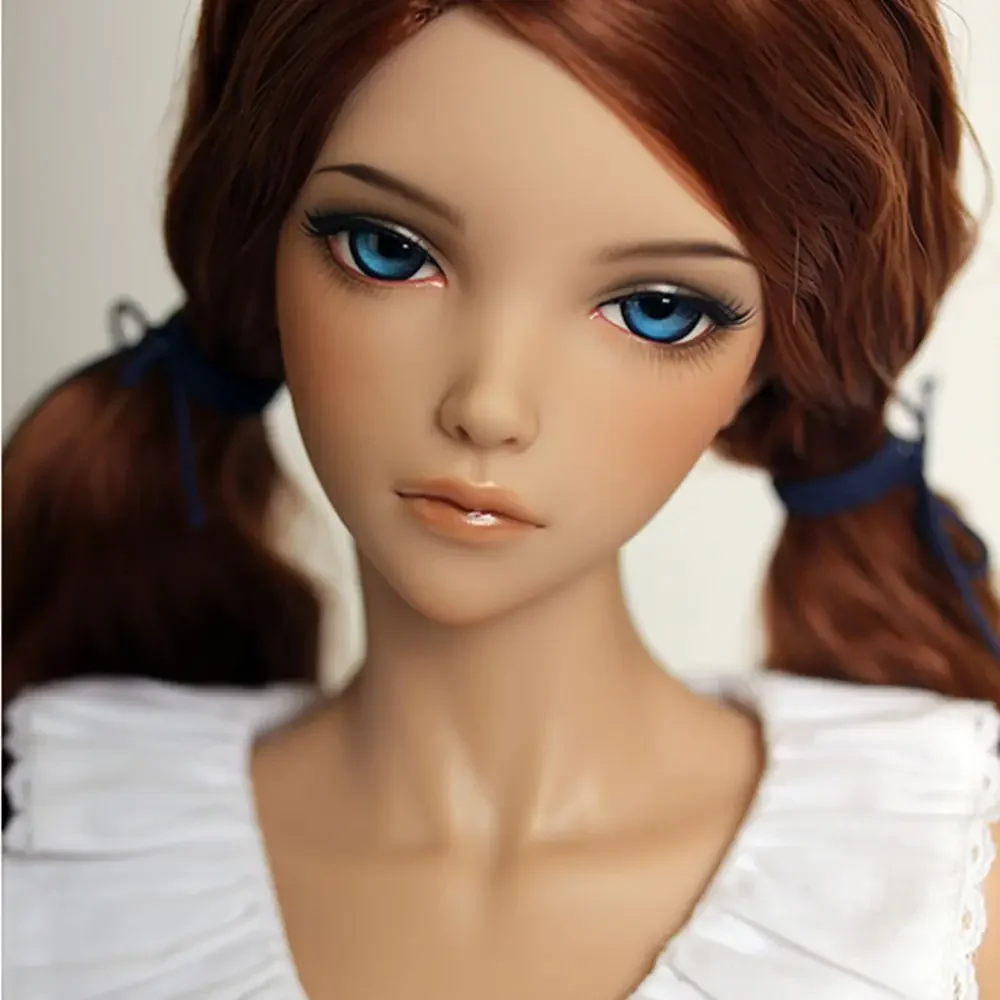 New Material Tan Skin 1/3 63cm height mari Flexible Action bjd Doll Cherie Slim Girl Premium Resin Gift toy diy Spot Makeup