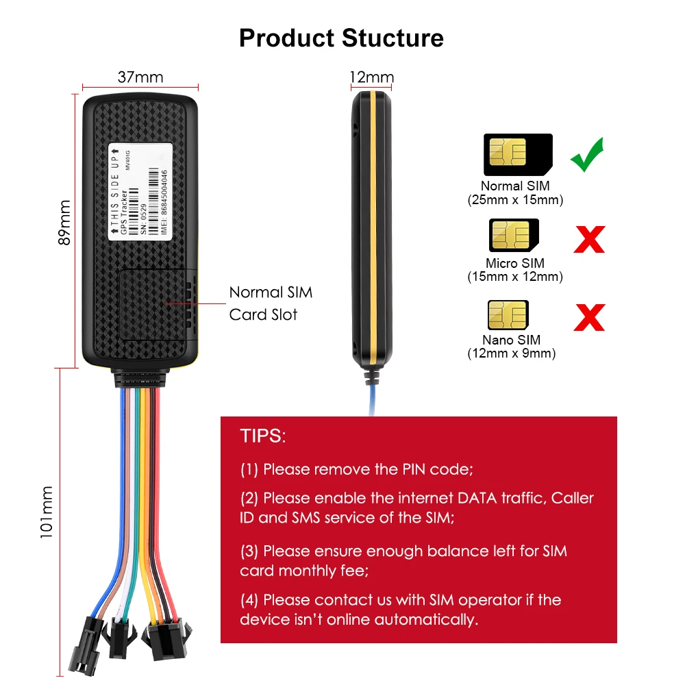 MiCODUS MV401G Waterproof Fleet Management GNSS Rastreador Gps 4G 2G 3G 4G LTE Real Time Tracking Motorcycle Vehicle Gps Tracker