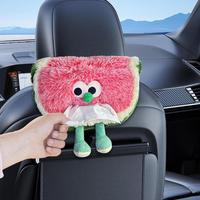 Tissue Holder For Car Auto Neck Pillow Cushion For Sleeping Comfort Car Interior Decor Car Back Seat Headrest Tissue Boxes For