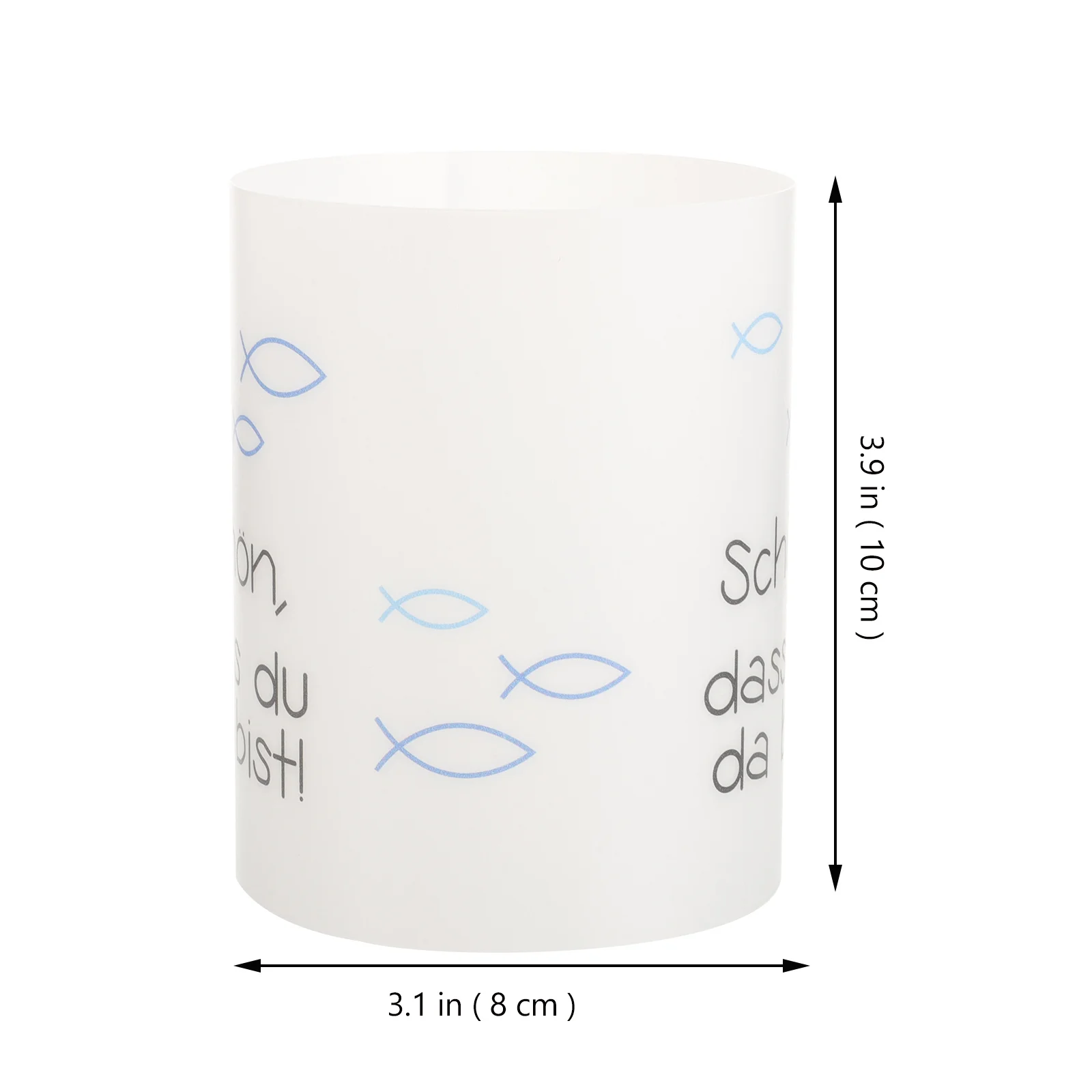 8 قطعة ظلال بلاستيكية مفتوحة نهاية اسطوانة يغطي لحاملي ديكور المنزل حفلة جو غطاء اسطوانة بلاستيكية