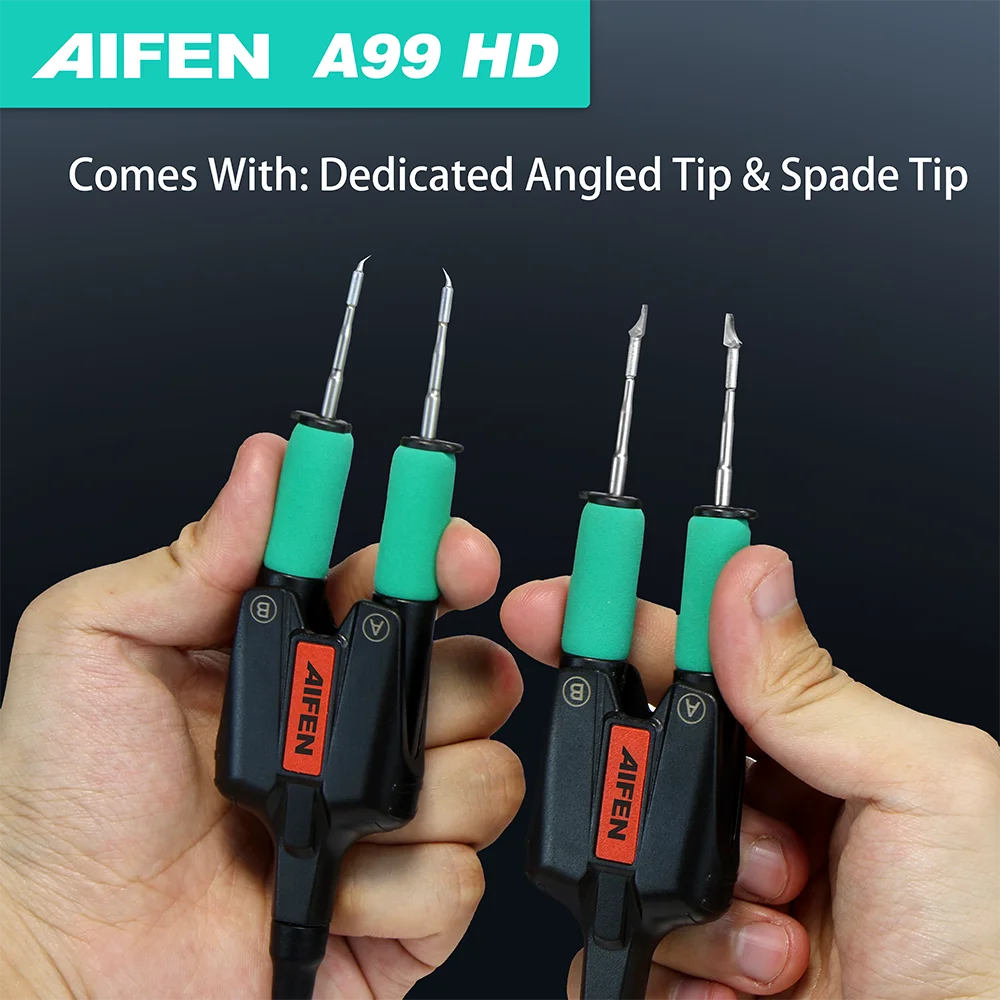 AIFEN A99HD Präzisionspinzette Lötkolbenstation kompatibel mit C210/C245 Griff für Mikroskop-Lötelektronik