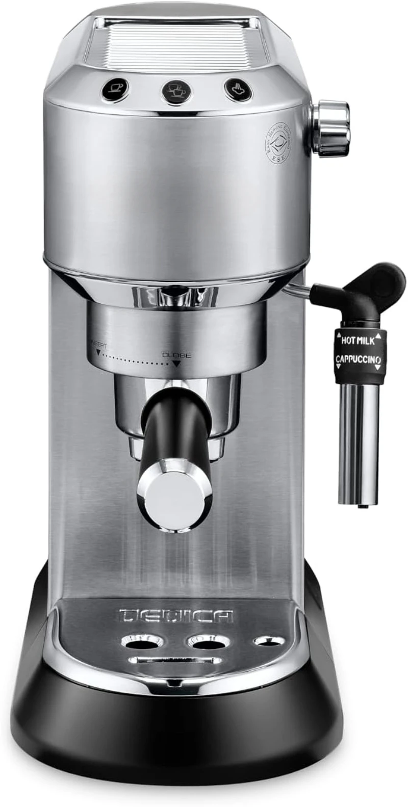 EC685M Dedica Deluxe Automatic Espresso Machine,35 oz, 1, Metallic