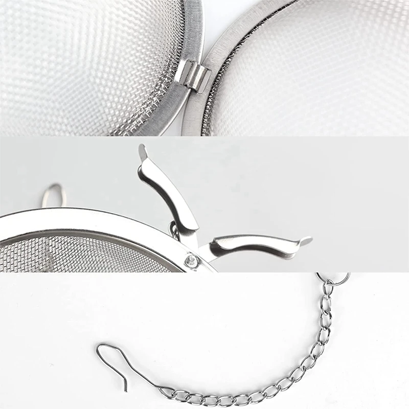 4Pcs Stainless Steel Mesh Tea Ball Tea Strainers Tea Strainer Filters For Tea