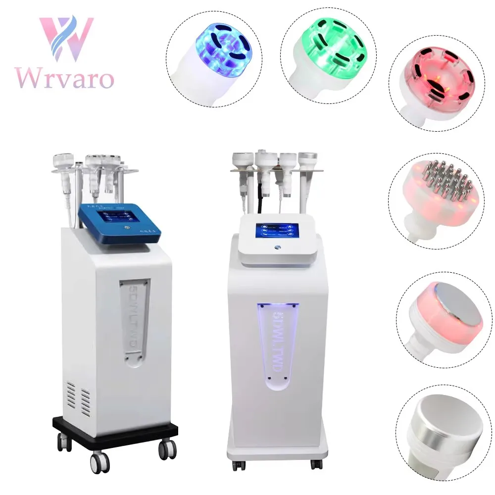 

New 120K 6 In1 Body Shaping Equipment LED Light Therapy Vibration Weight Loss Vacuum Cavitation Slimming Face Lifting 5D Machine