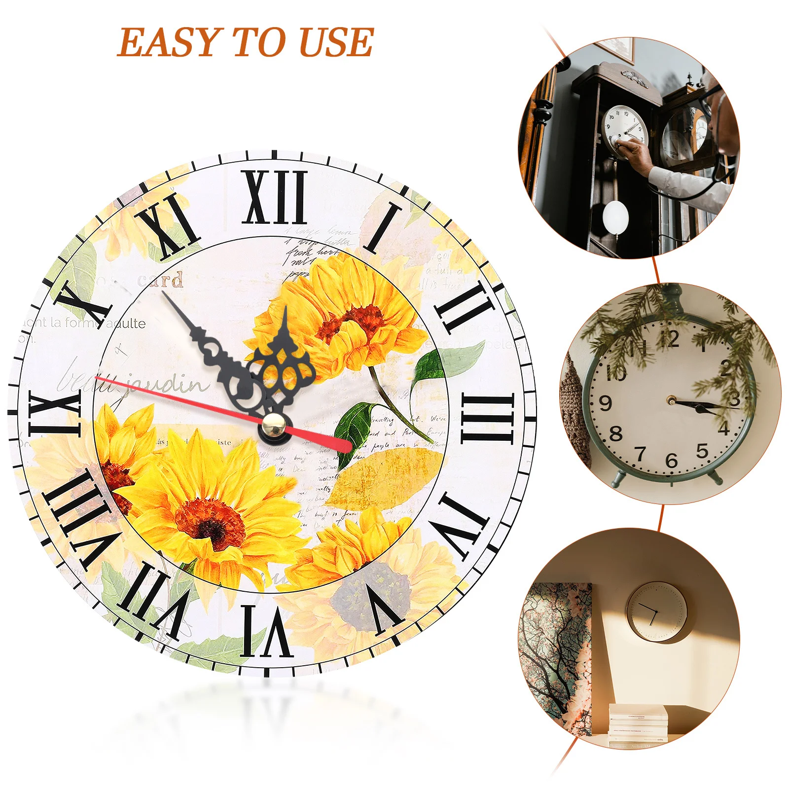 

1Set Clock Movement Replacement Plastic Durable DIY Quartz Wall Clock Mechanism Repair Parts Kit for Home Office Classroom