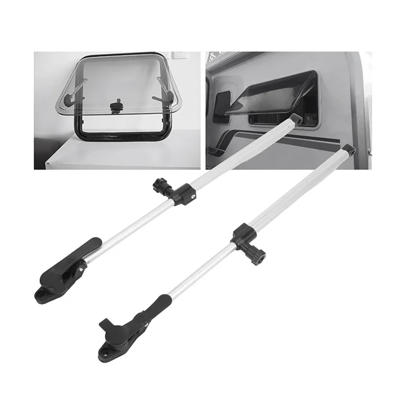 

4X RV 310‑435Mm Window Support Rod Telescopic Aluminium Alloy For Motorhome Trailer RV Accessories