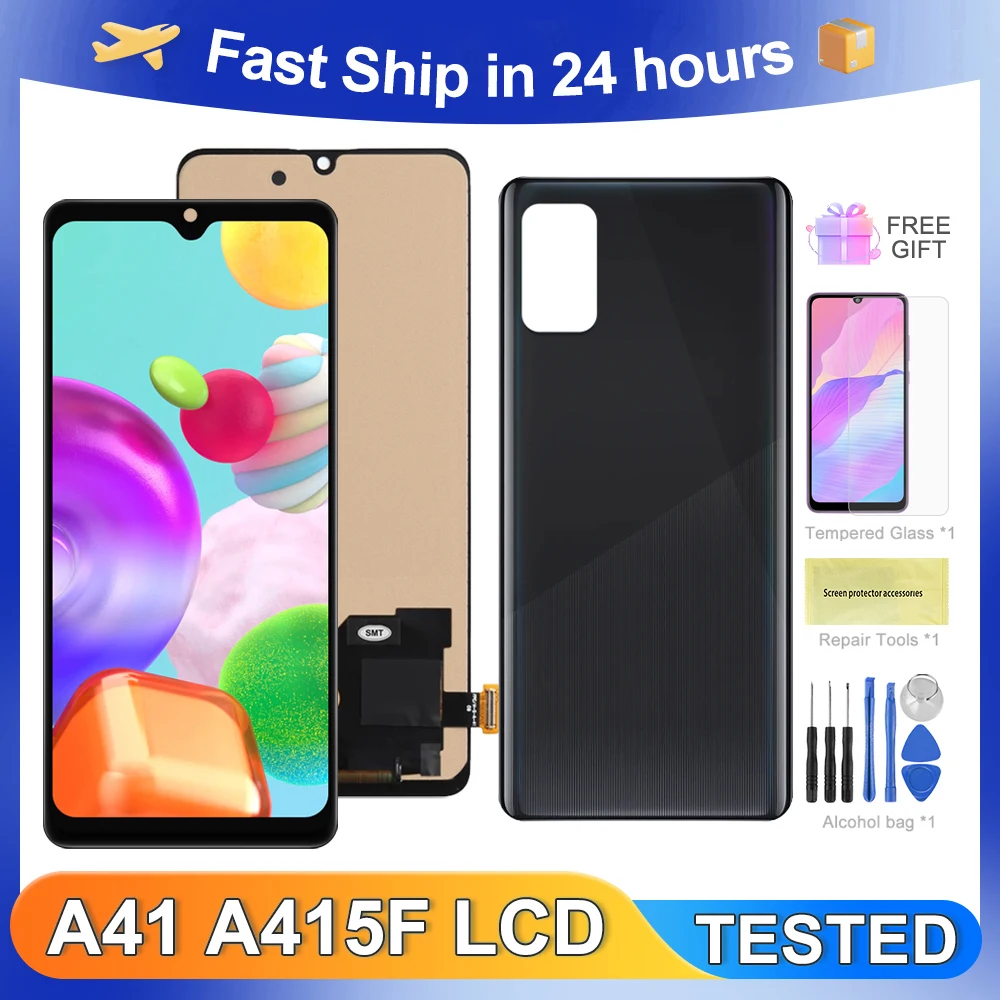 

A41 4G 6.1''For Samsung Tested A415 A415F SCV48 SC-41A LCD Display Touch Screen Digitizer Assembly Replacement