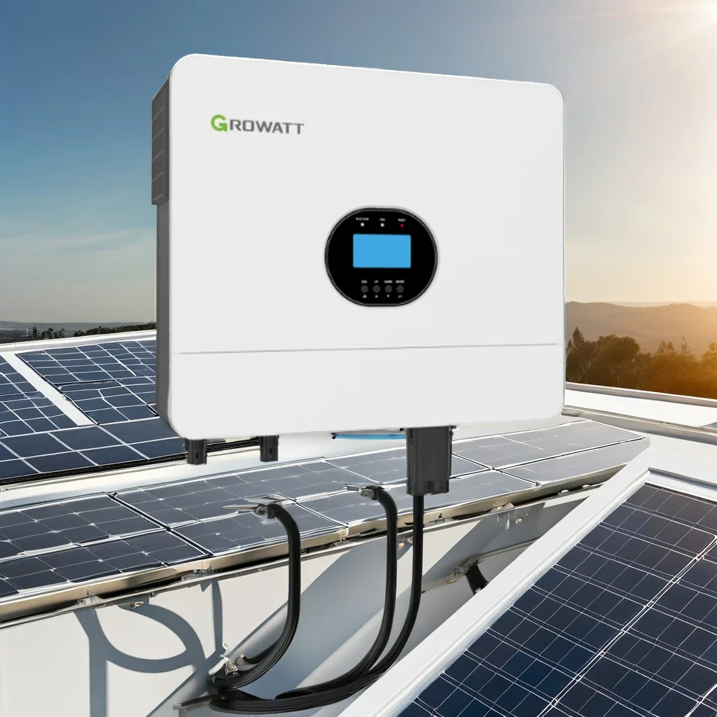 2025 ใหม่ขายร้อน Growatt SPF6000ES PLUS 6KW Off Grid อินเวอร์เตอร์สําหรับ Home Energy Solar System