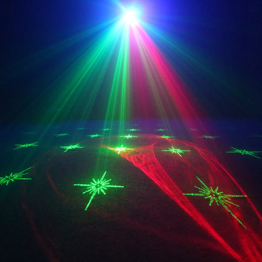 ESHINY R&G Laser Dream Aurora 60 Patterns Projector DJ Disco Light Party RGB LED Bar Dance Room Birthday Stage Effect USB F5N6