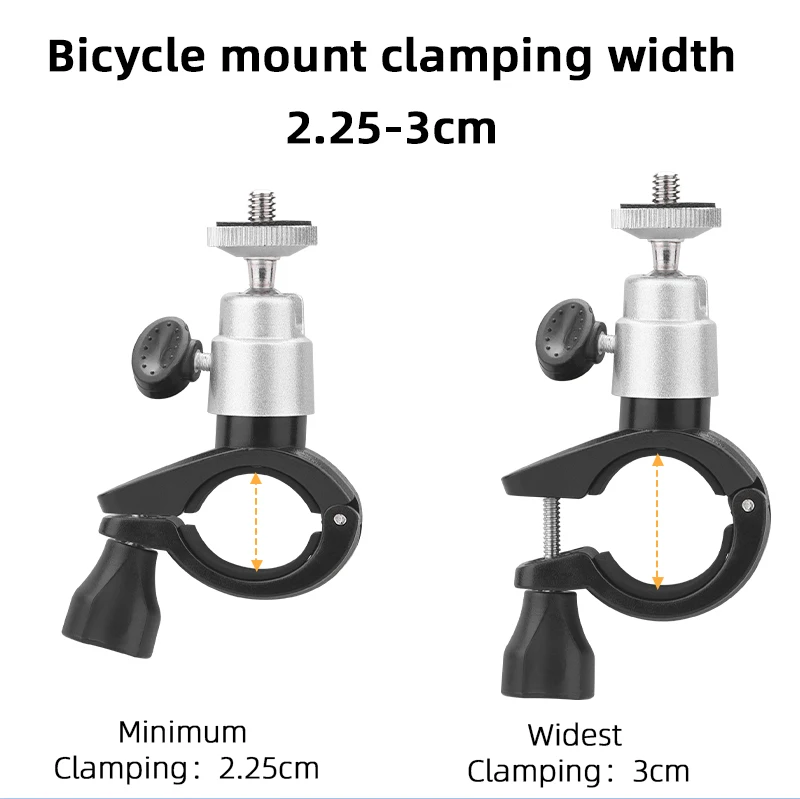 Bike Clip Mount for DJI Mini 4 Pro/Mini 3 Pro/Air 3 Bicycle Bracket Holder Fix Clamp for RC/RC 2 Remote Controller Accessories