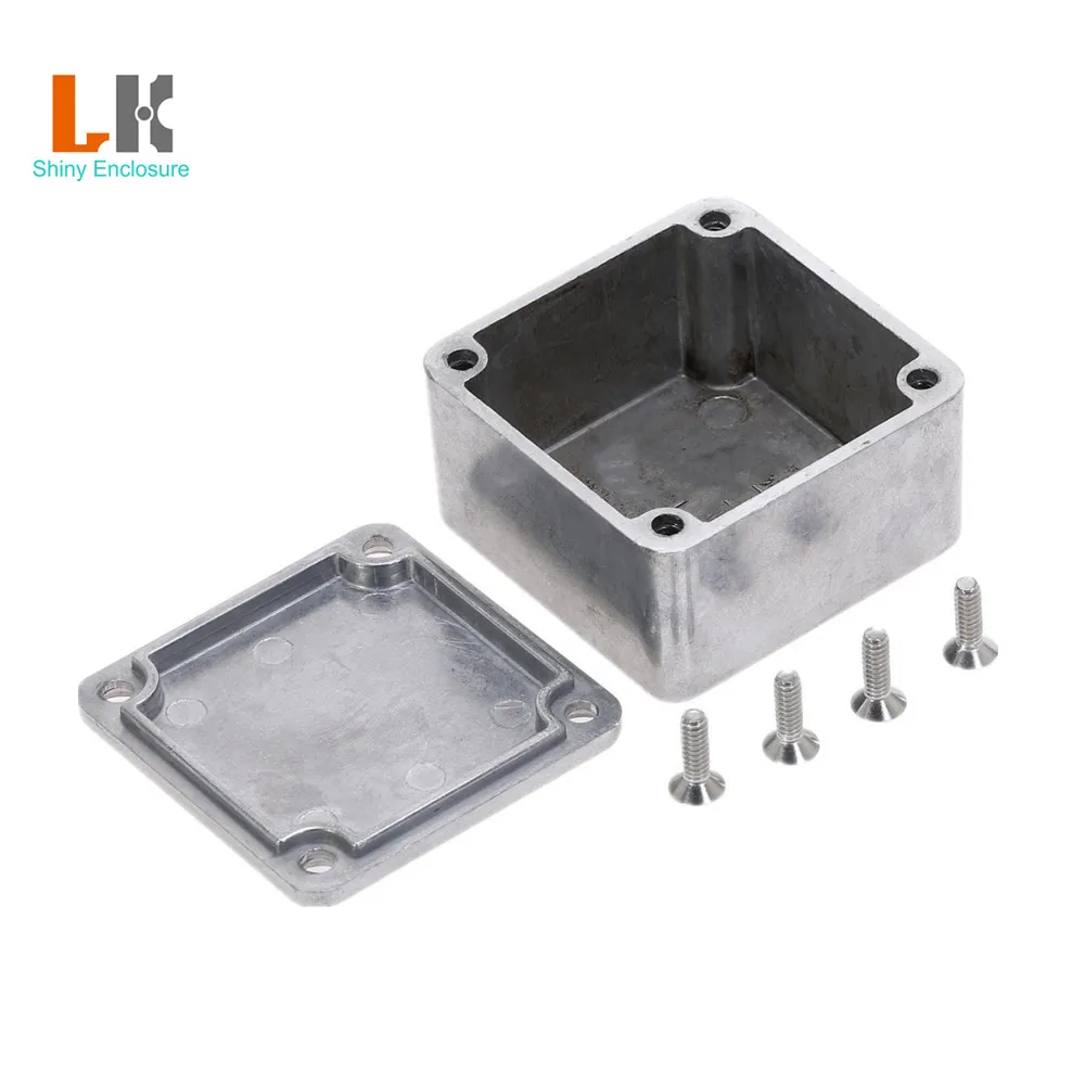 50.5x50.5x31mm 1590LB Silver Aluminium Enclosure Electronic Diecast Stompbox Project Box Electronic Housing