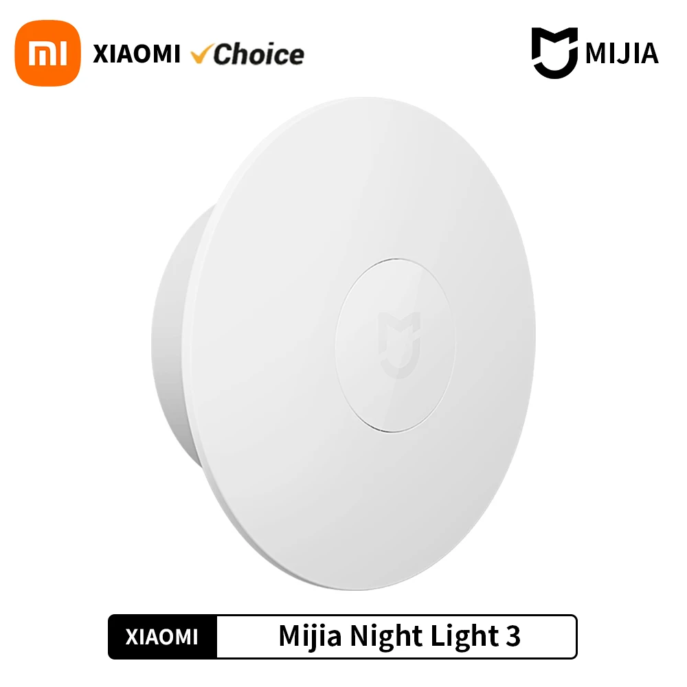 Xiaomi Mijia Night Light 3 Version 600mah Rechargeable Motion Sensor Adjustable Brightness Smart Human Light Sensor Night Lamp