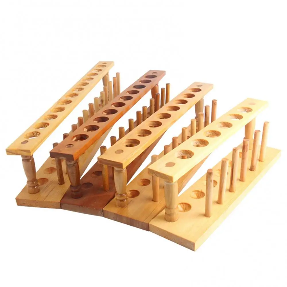 Wooden 6/8/10/12 Holes Laboratory Instrument Test Tube Support Rack Stand Shelf