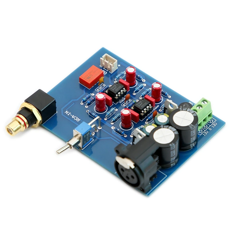 

JRC5532 RCA Single-ended XLR Balanced Input Conversion Balanced Output Board Input Selection Board ( Mono ) For Audio Amplifier