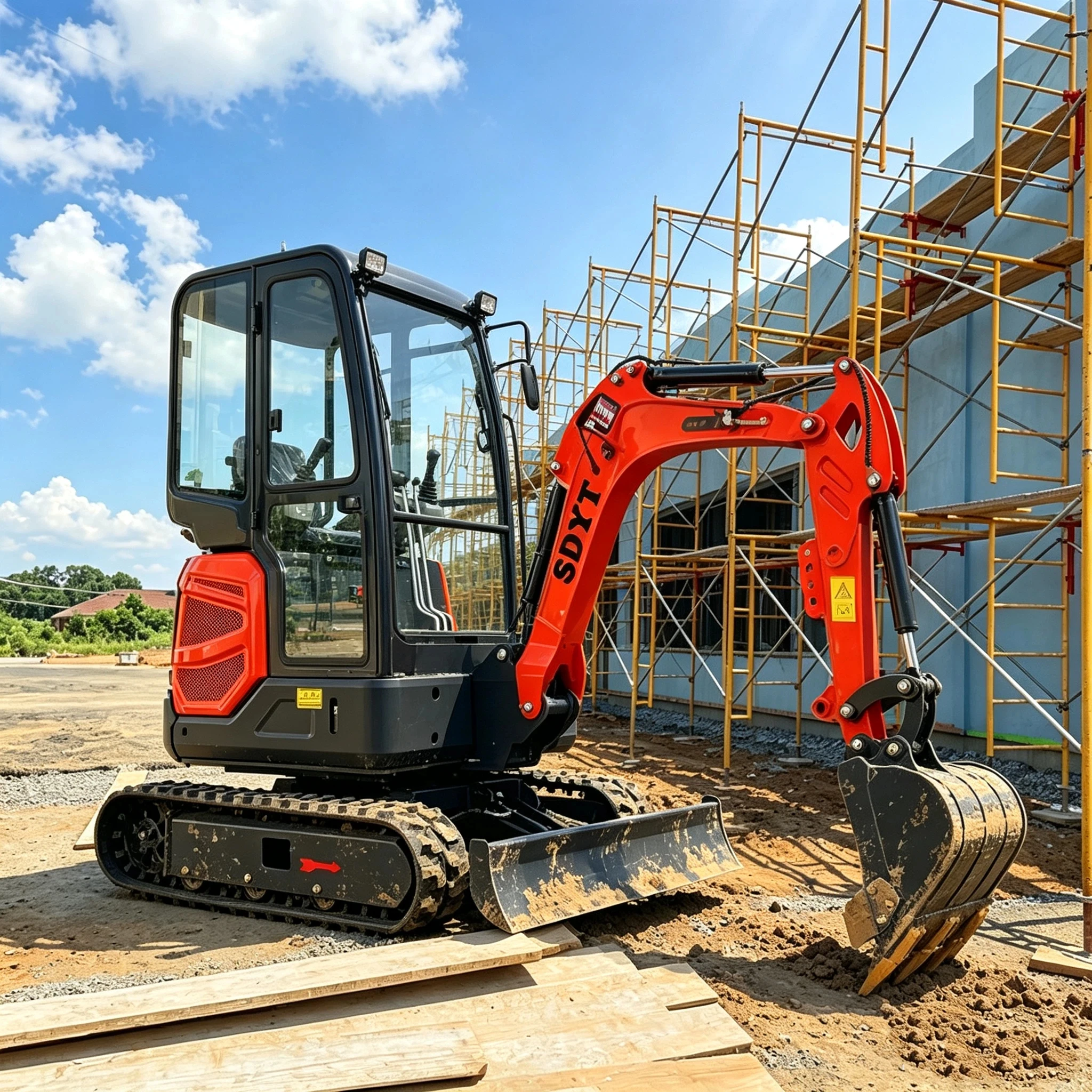 Customized Compact Mini Excavator 2.6 Ton with Multiple Attachments Small Digger for Garden Construction Farm Landscaping view 6