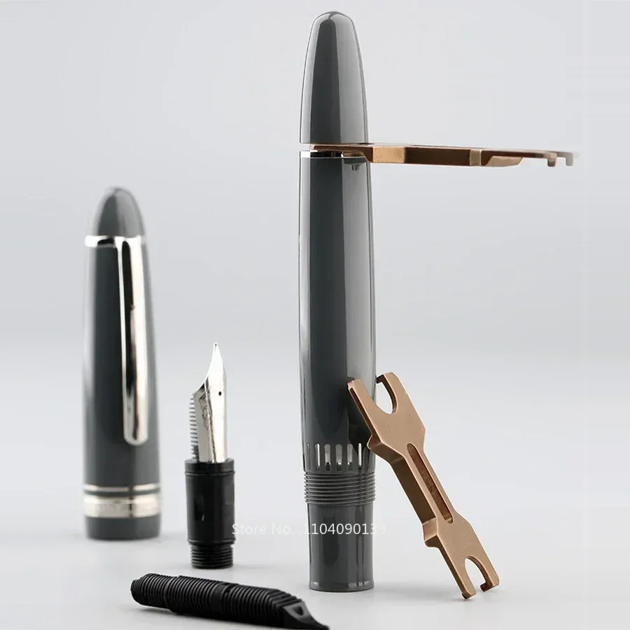 

Hot New Majohn P136 Fountain Pen Metal Copper Piston 0.4EF 0.5 F Nibs School Office Student Writing Christmas Birthday Gifts Pen