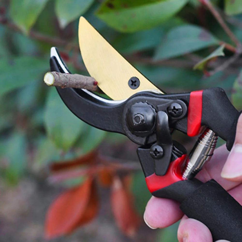 Garden Pruning Shears High Carbon Steel Hand Pruner Tree Trimmer Sharp Branch Shears Cutter Plant Scissors Garden Tools