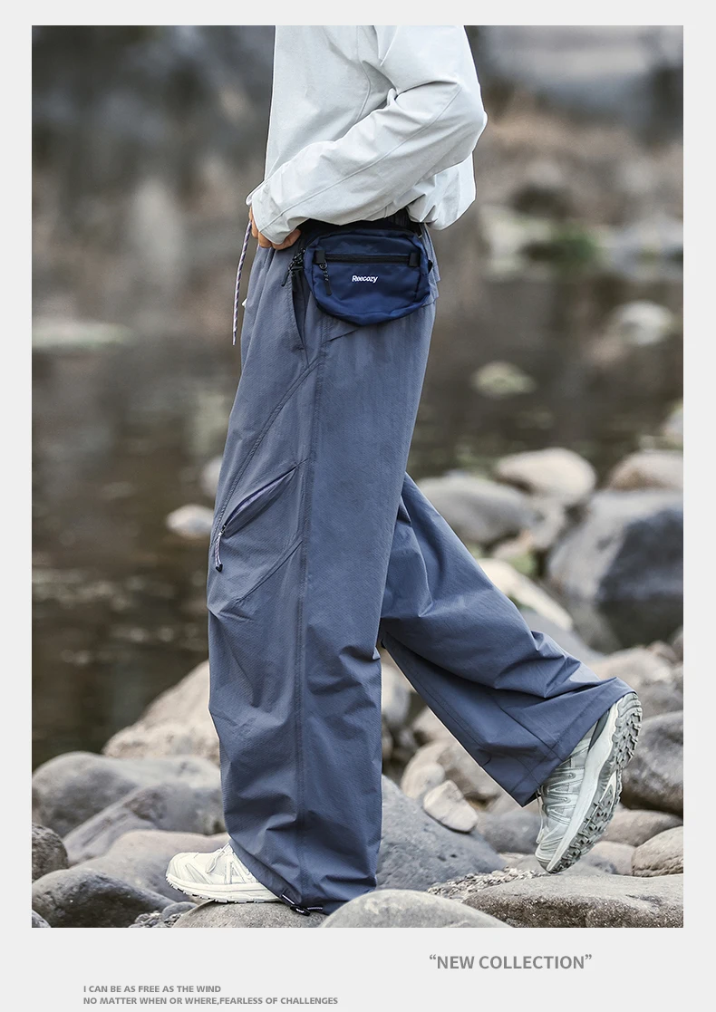 Unisex Loose Fit Hiking Pants with Utility Pockets