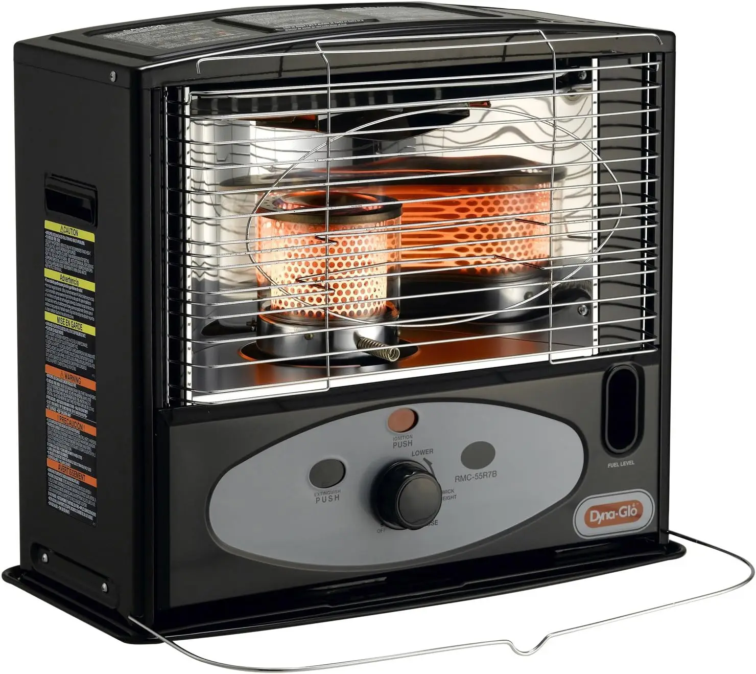 RMC-55R7B Indoor Kerosene Radiant Heater, 10000 BTU, Black