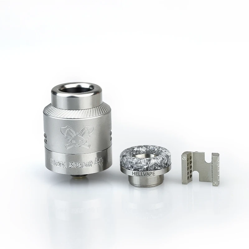 الأصلي Hellvape الميت الأرنب 4 RDA رذاذ السجائر الإلكترونية لفائف واحدة/مزدوجة 0.37Ω Ni80 كلابتون 810/510 بالتنقيط تلميح Vape خزان