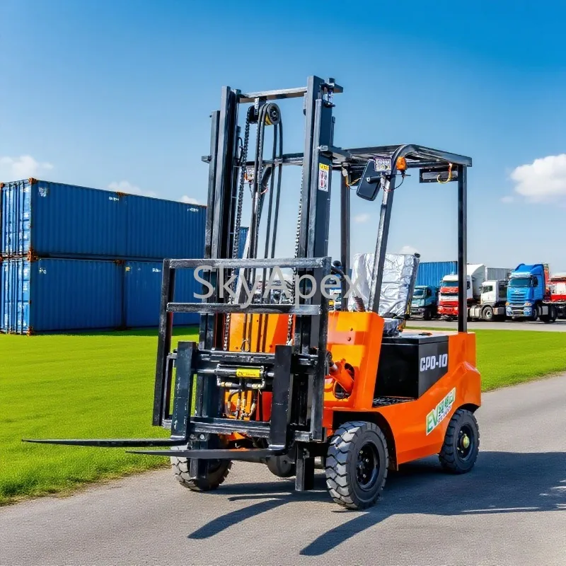 1トン電動フォークリフト、倉庫用コンパクト、3mリフト、カスタマイズリチウム電池、CE認証、工場直販、在庫あり