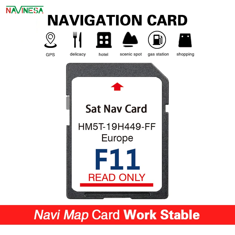 F11 SD Map Card for Ford Mondeo 10/2014-03/2016 Navigtion GPS NEWEST Albania Germany HM5T-19H449-FF Card